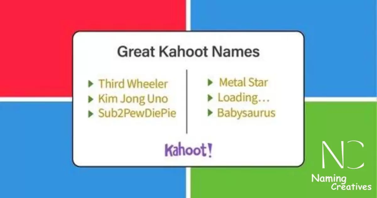 Funny Kahoot Names